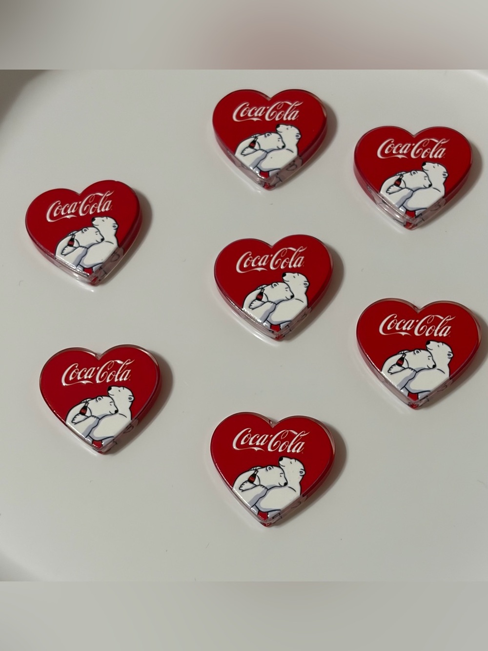 Coca Cola Polar Bear Beads 2 Pcs Focal Bead Beaded Pen Jewelry